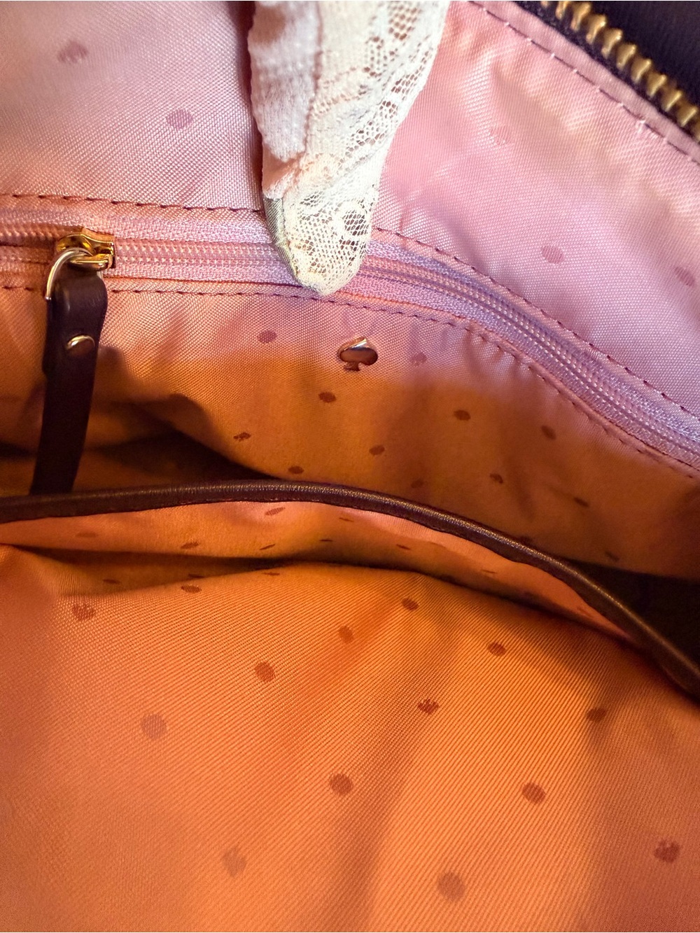 Kate Spade Eggplant Quilted Leather Shoulder Bag w/Gold Hardware (GUC) - Picture 10 of 17